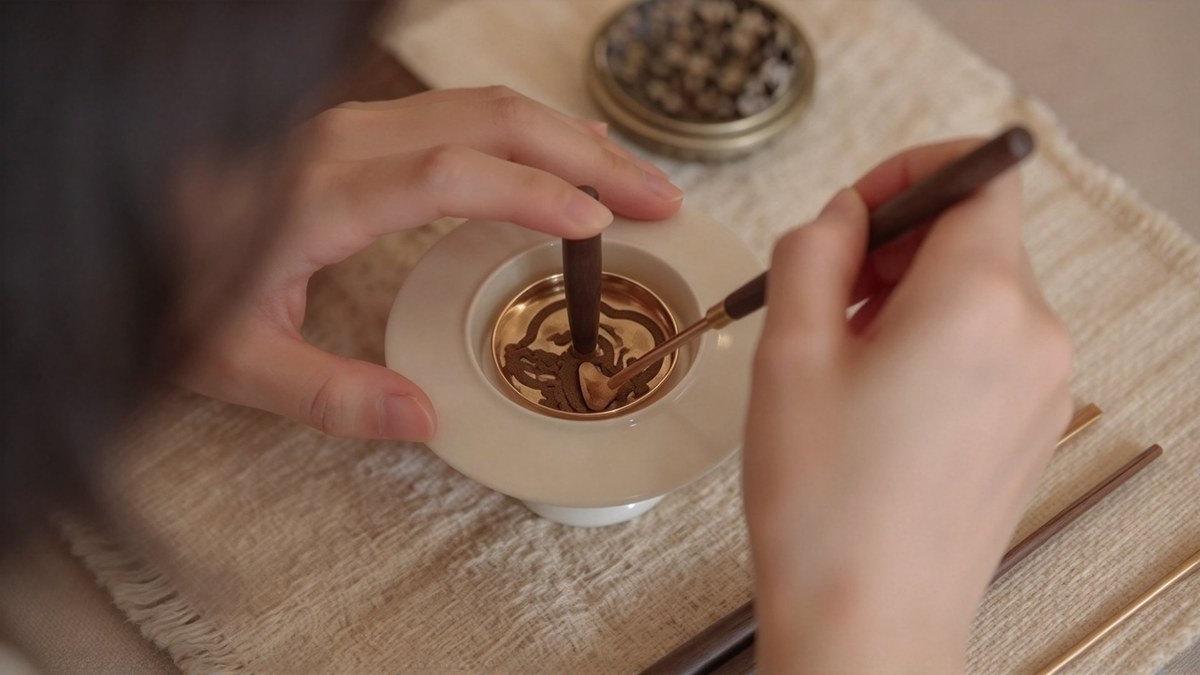 Traditional Chinese incense and tea culture Traditional Chinese incense and tea culture in a contemplative setting