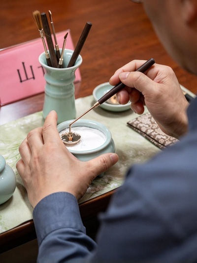Traditional tools for Chinese incense seal practice